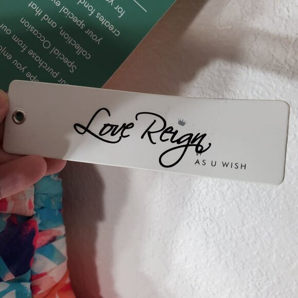 As U Wish Love Reign Strapless Floral Dress Size 5 With Rhinestone Waistband - Picture 5 of 14